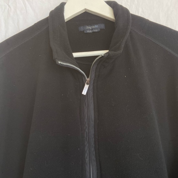 Zegna Sport Navy Blue Zip-up Athletic Jacket made in Italy Size Large - Picture 7 of 12